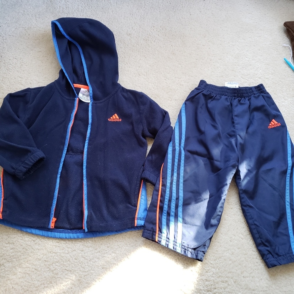 Sz 2T Navy Blue Adidas tracksuit